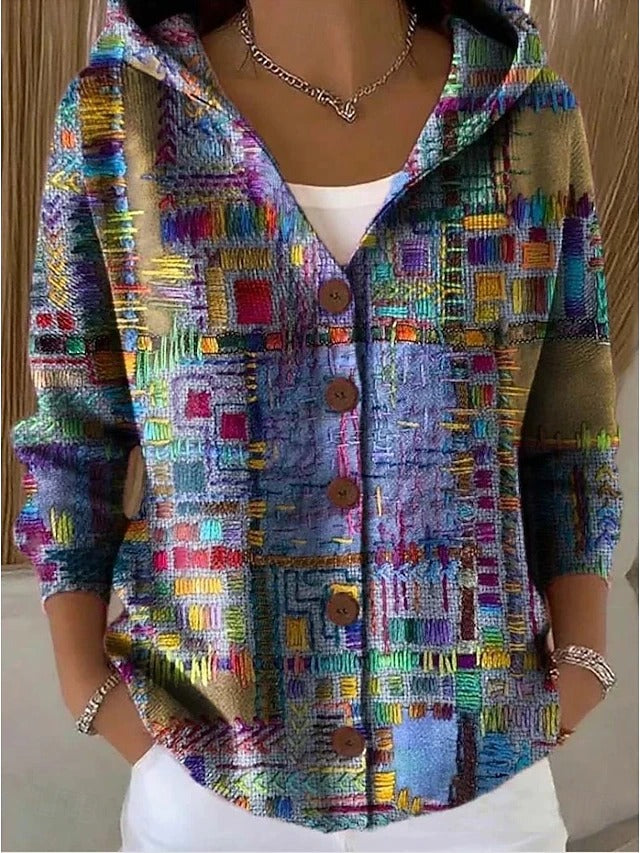 Shaharit - Elegant Cozy Cardigan With Button