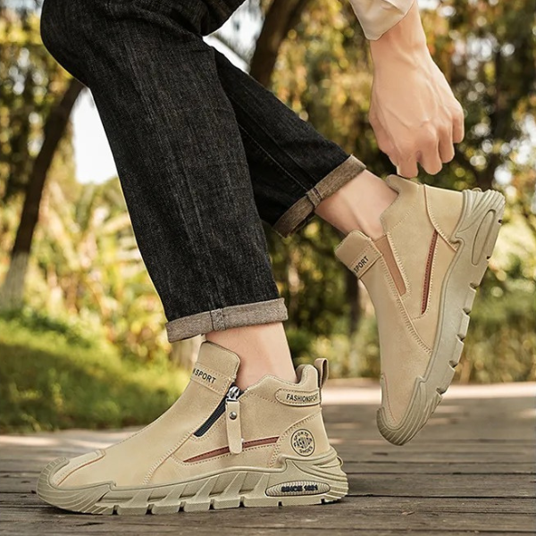 Jaquarius - Modern Sneakers With Side Zipper