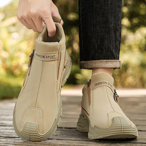 Jaquarius - Modern Sneakers With Side Zipper