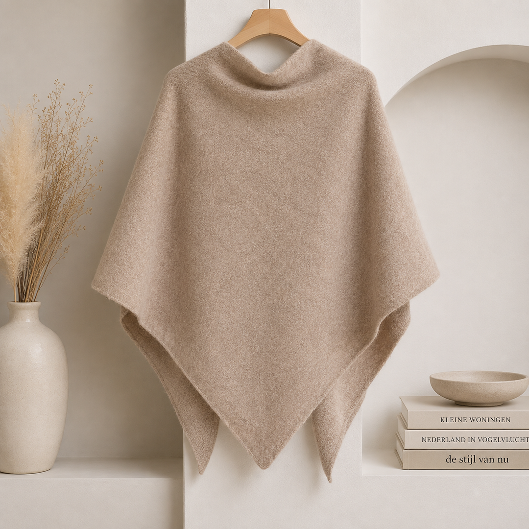 Linnisa - Fleece Shawl with Front Tie Closure