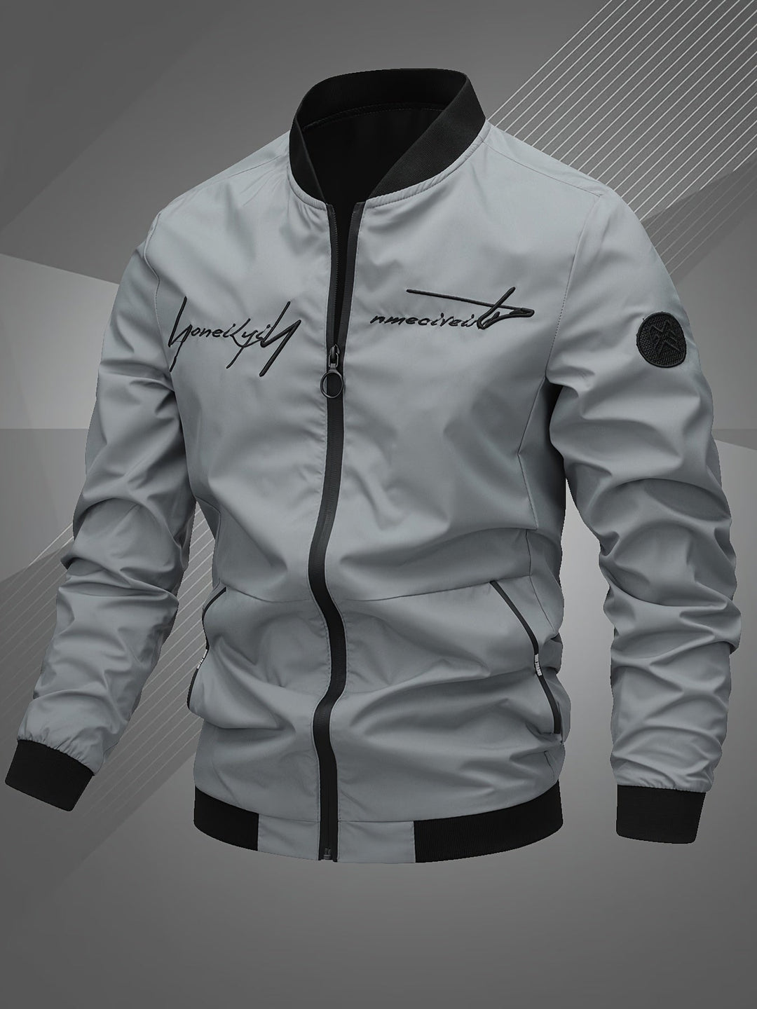 Hammond - Casual Long Sleeve Bomber Jacket