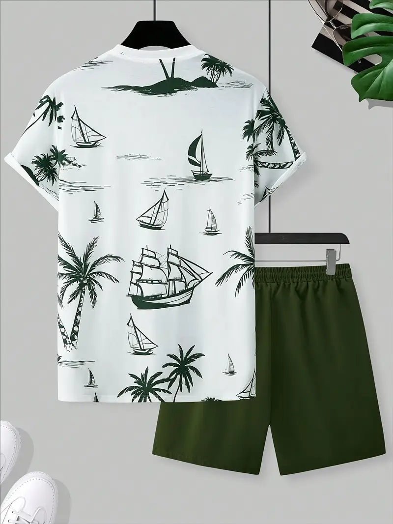 Barea - Elegant Summer Two Piece Printed Set