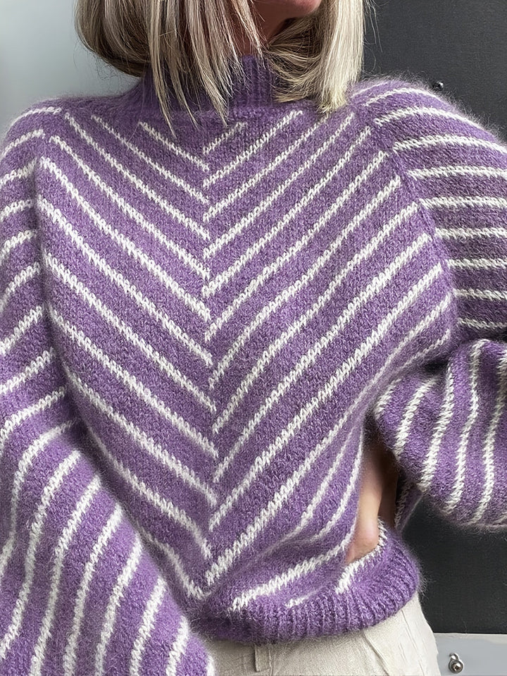 Klarysa - Casual Long Sleeve Knitted Sweater