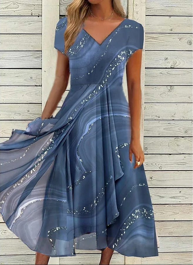 Ayana - V Neck Midi Dress