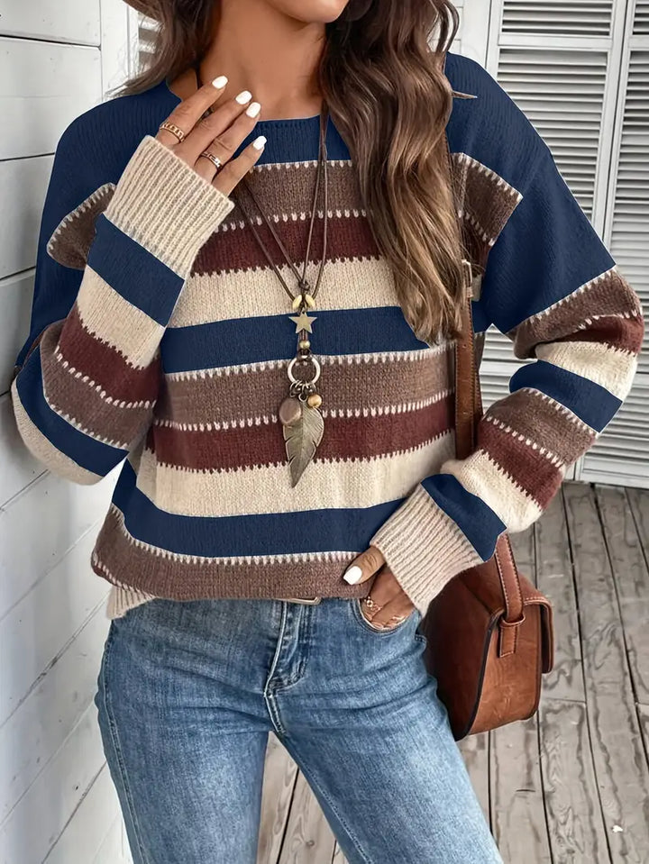 Evdokia - Casual Long Sleeve Sweater