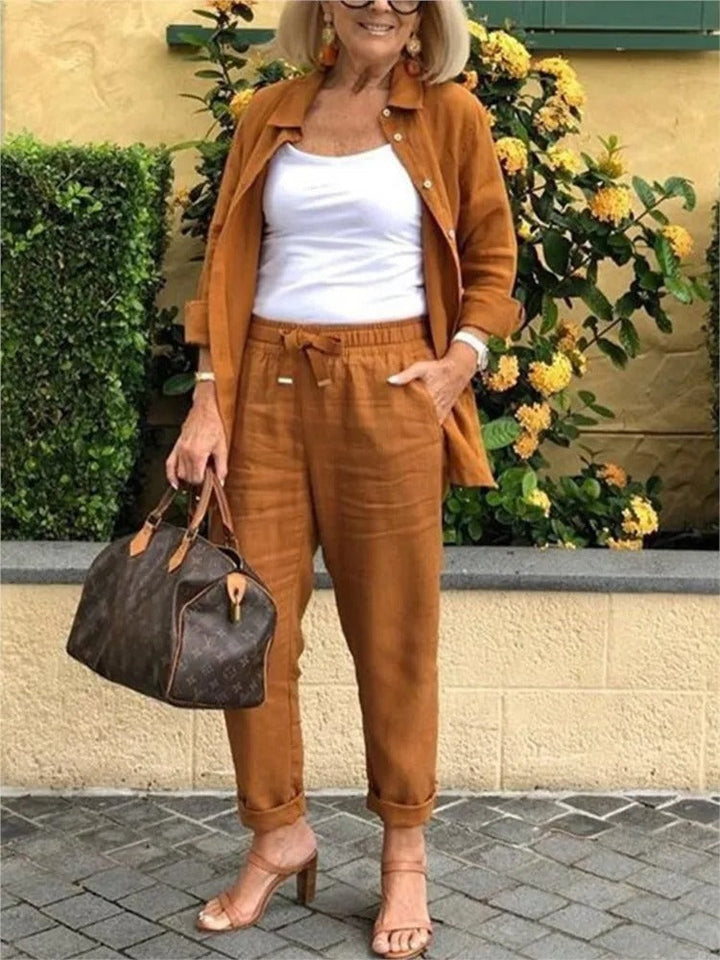 Henna - Long-Sleeved Shirt and Pants Set