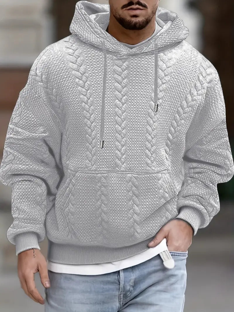 Justus - Long Sleeve Hooded Knit Sweater