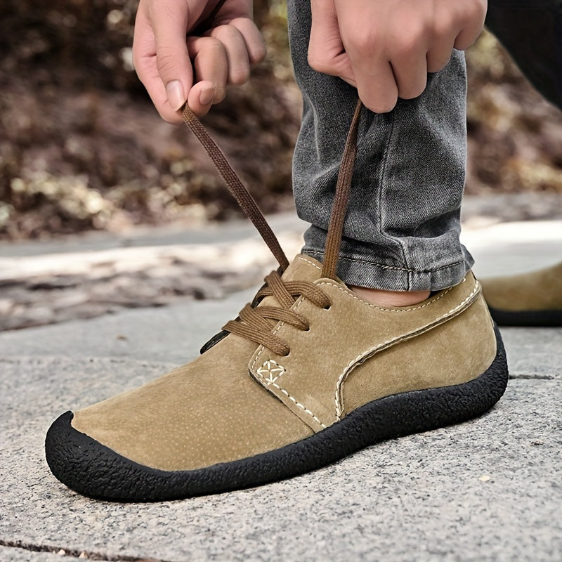 Boyce - Suede Lace-Up Leather Shoes