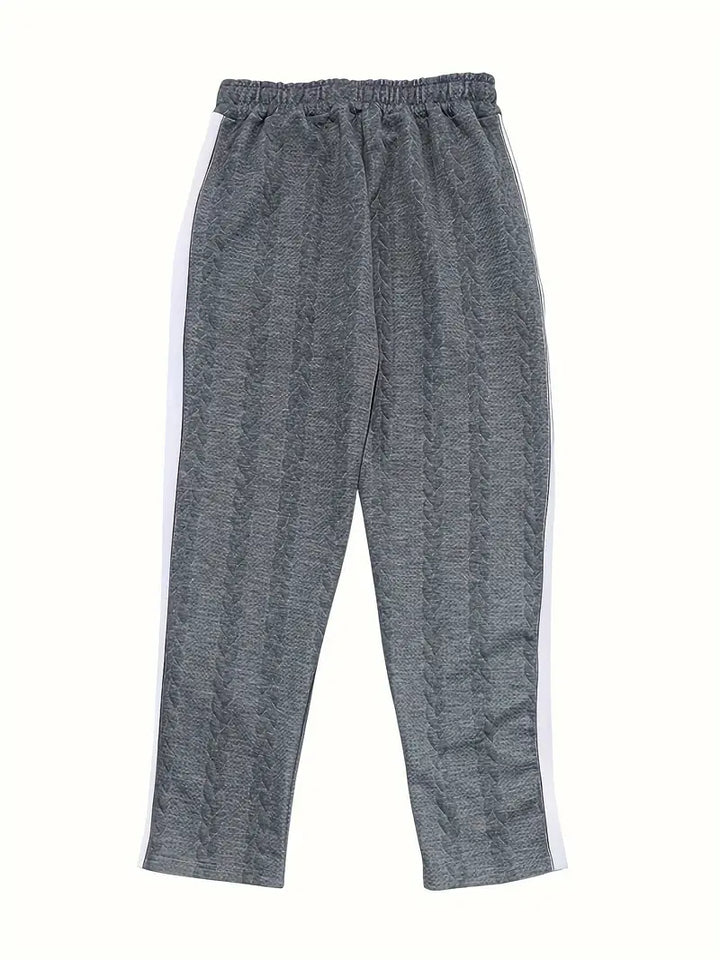 Jonass - Knitted Wide-Leg Trousers with Side Buttons