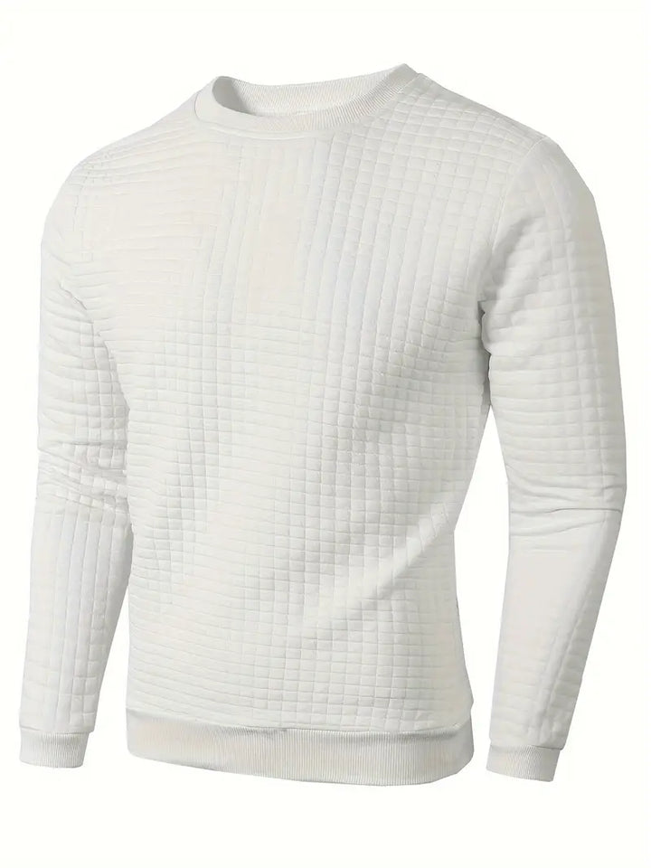 Andreas - Bohemian Plaid Long Sleeve Sweater