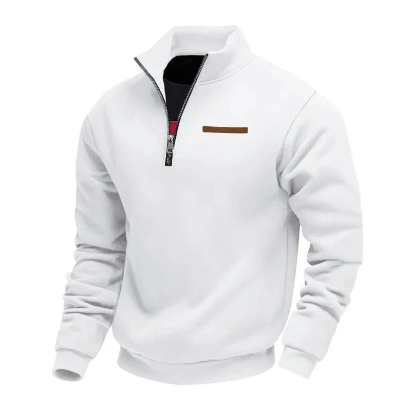 Demik - Elegant Half-Zip Sweater