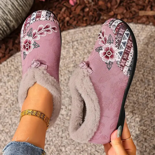 Anneisoria - Faux Fur Comfortable Shoes