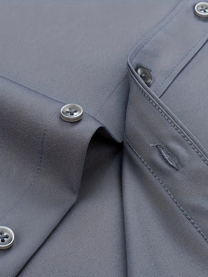 Byron - Elegant Long Sleeve Shirt With Button