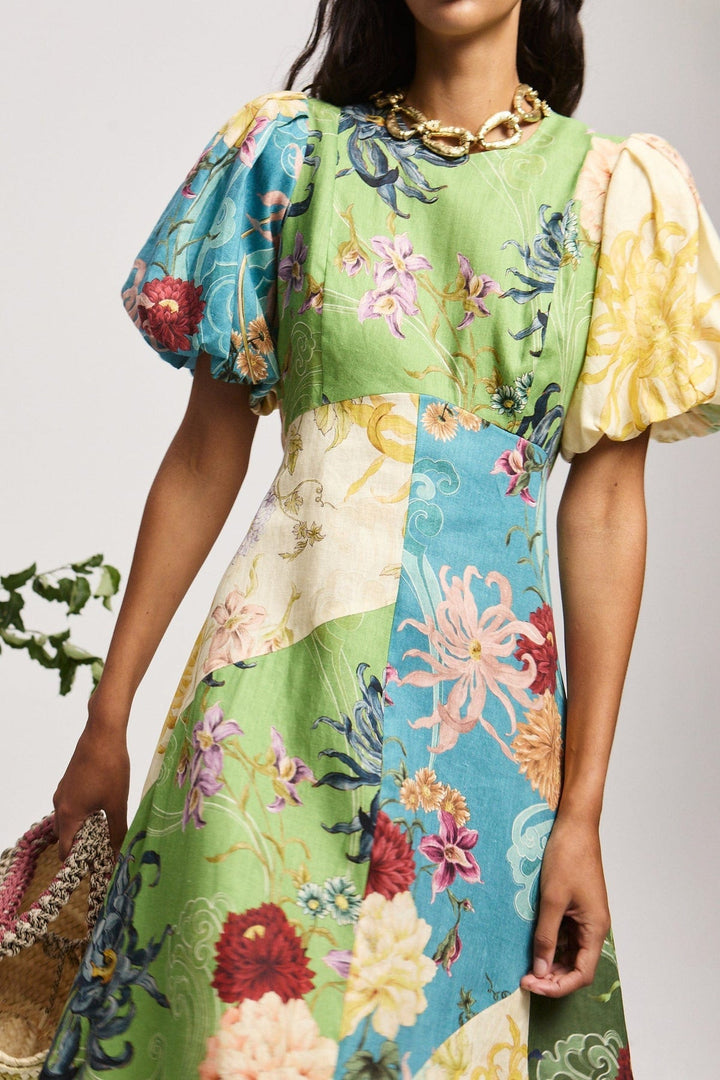 Maileen - Avery Spliced Midi Dress