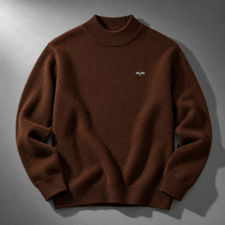 Fayeine - Knitted Mock Neck Sweater