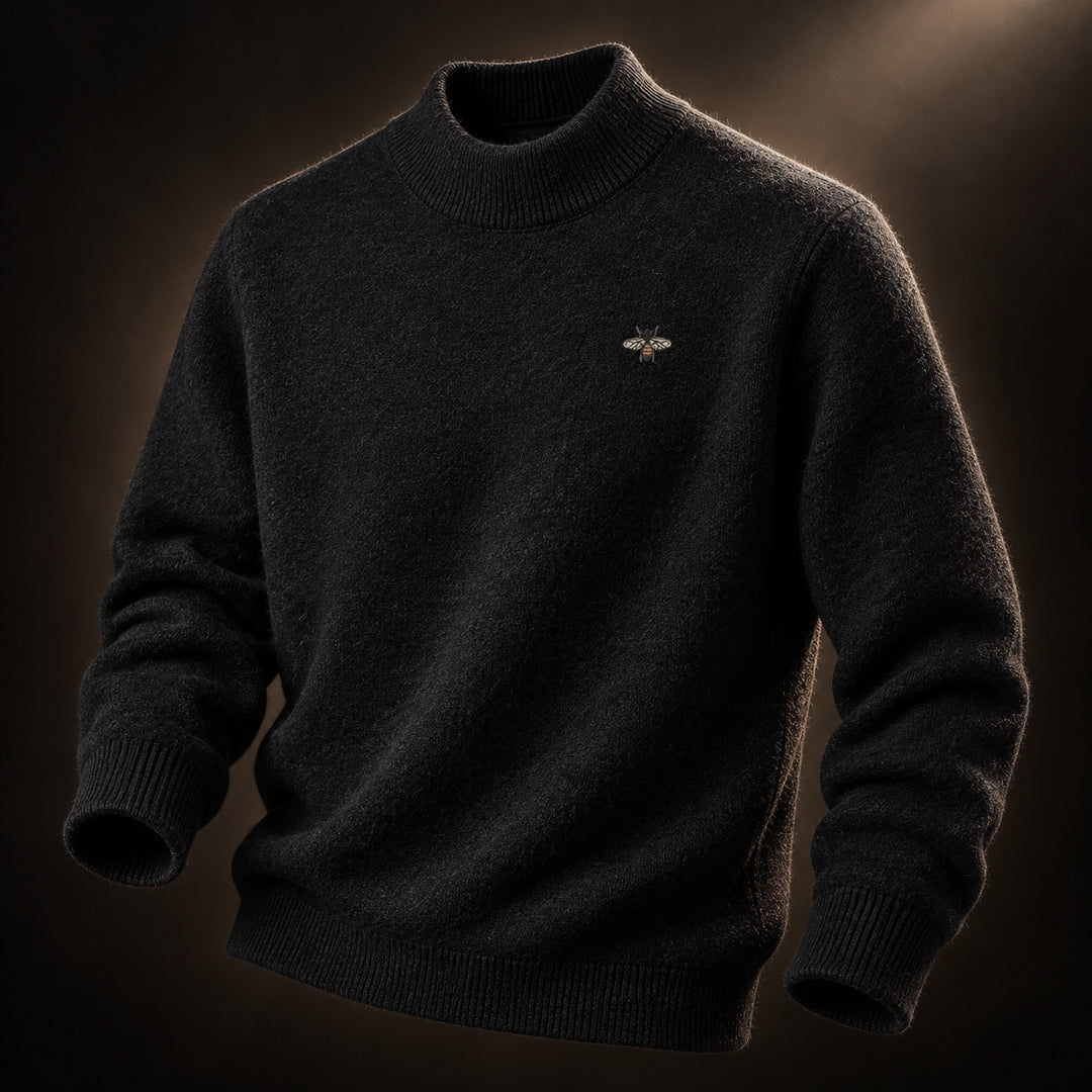 Fayeine - Knitted Mock Neck Sweater