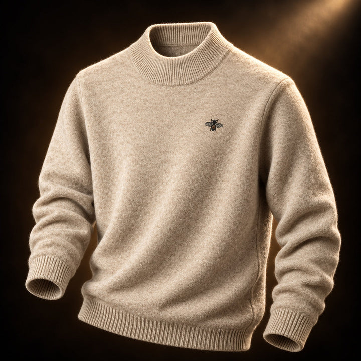 Fayeine - Knitted Mock Neck Sweater