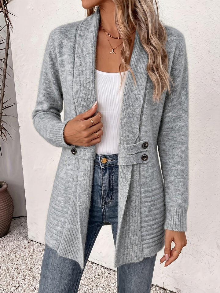 Mireia - Elegant Cardigan With Open Front
