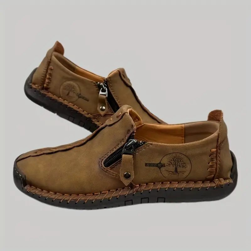 Joesph - Leather Shoes With Side Zipper