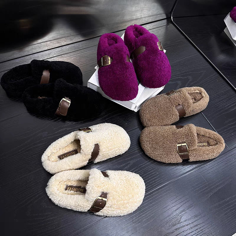 Zilvia - Warm Lambswool Shoes In Fairy Style