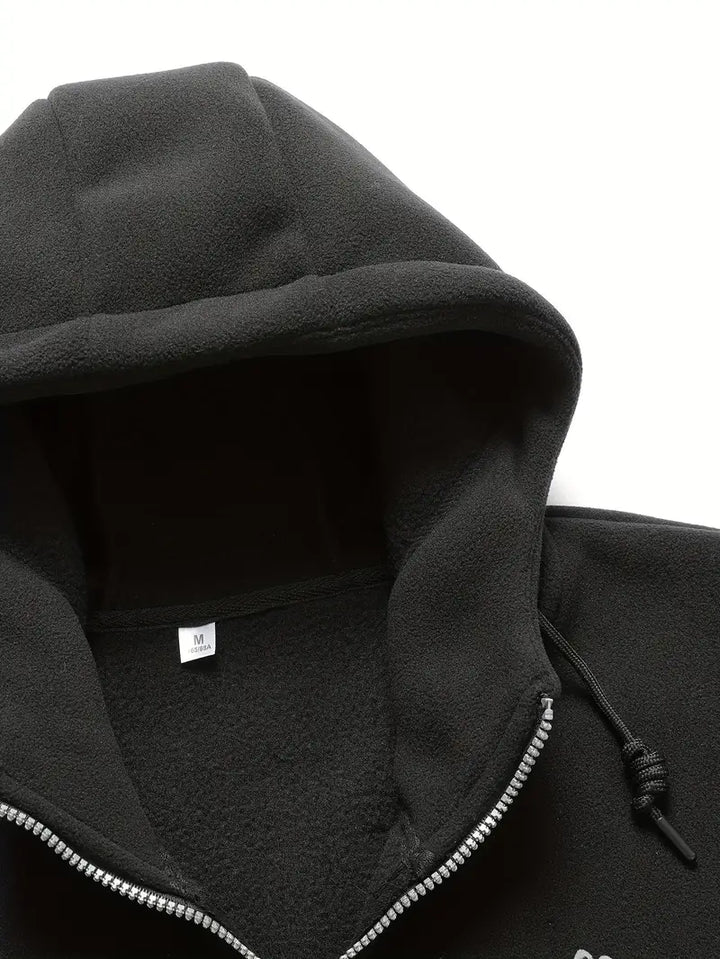 Aubin - Long Sleeve Zip-Up Hoodie With Pockets