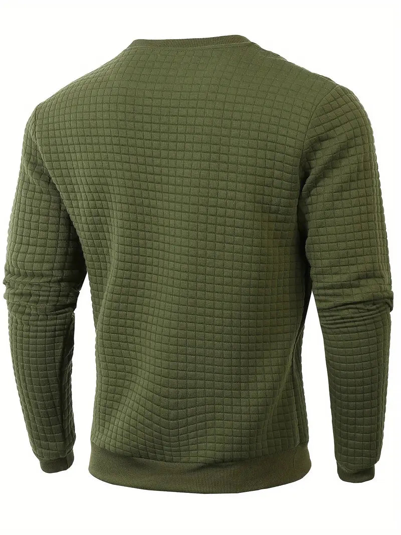 Andreas - Bohemian Plaid Long Sleeve Sweater