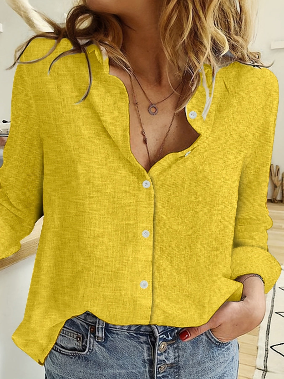 Leanne - Windy Linen Blouse