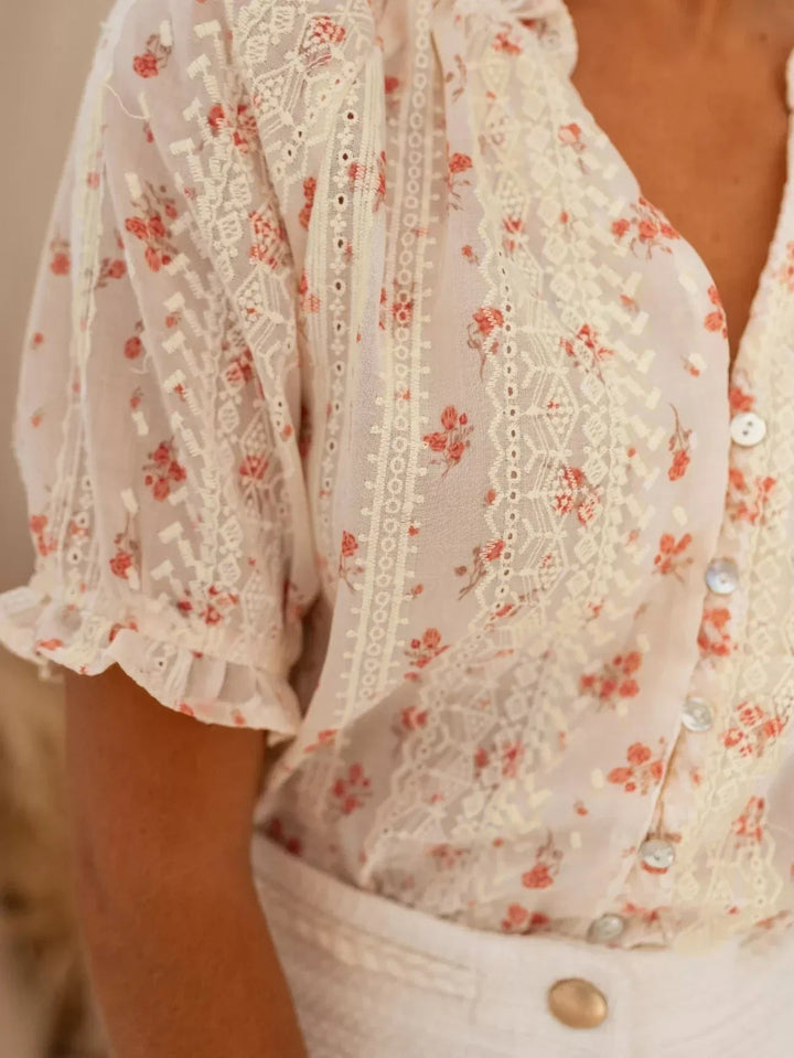 Yvonne - Stylish Floral Printed Blouse