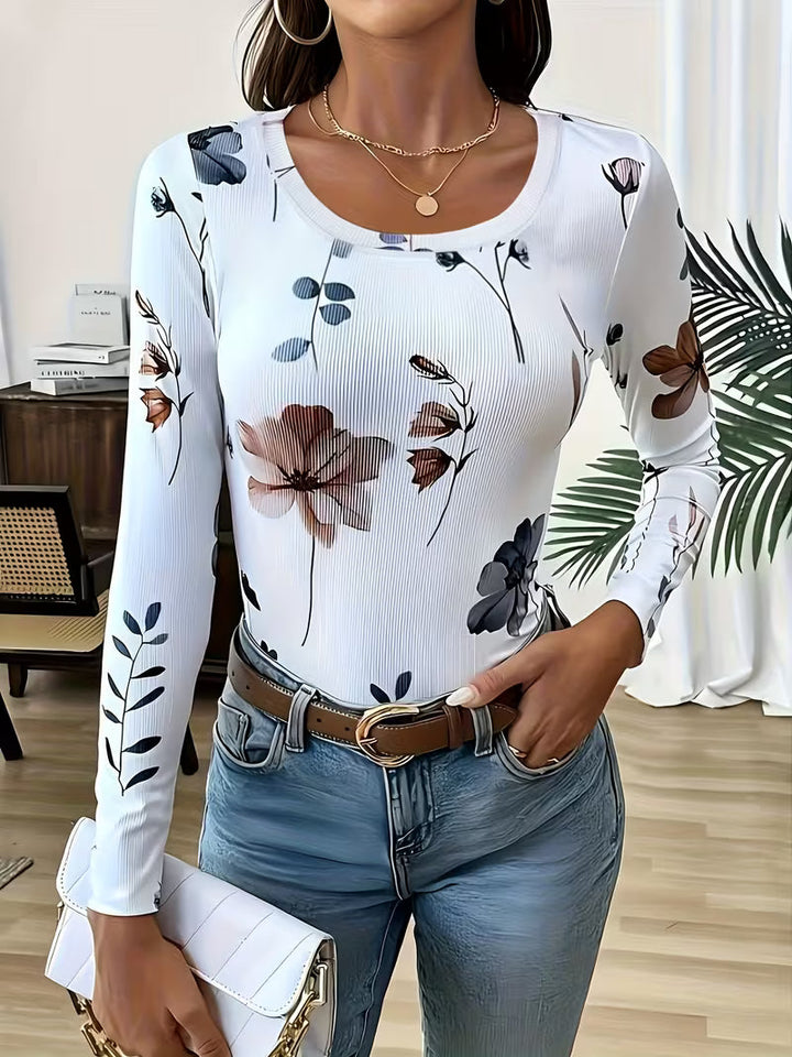 Rabiye - Square-Neck Floral Printed Top