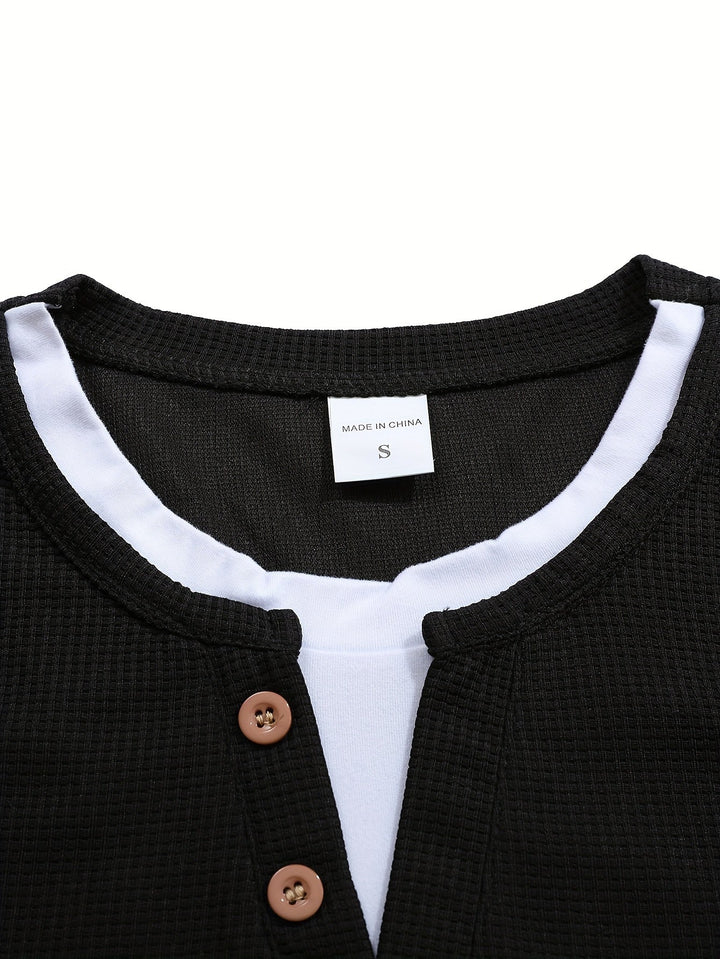 Wladimir - Long Sleeve Polo Shirt With Button And Pocket