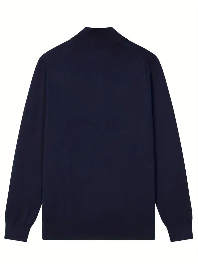 Aryan - Casual Knitted Zip Up Sweater