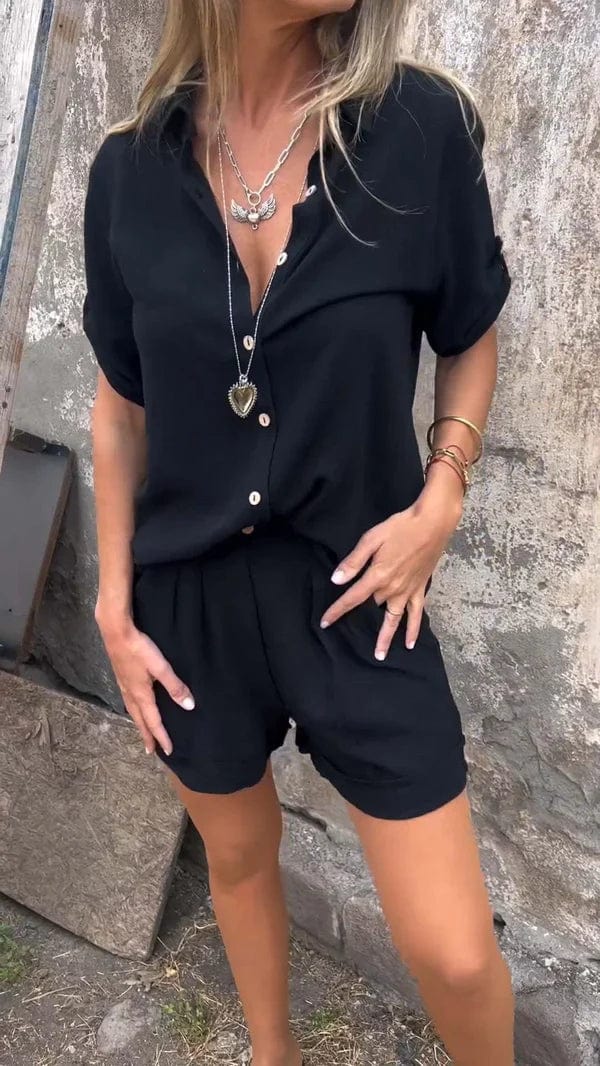 Sadie - Light Linen Short 2 Piece Set