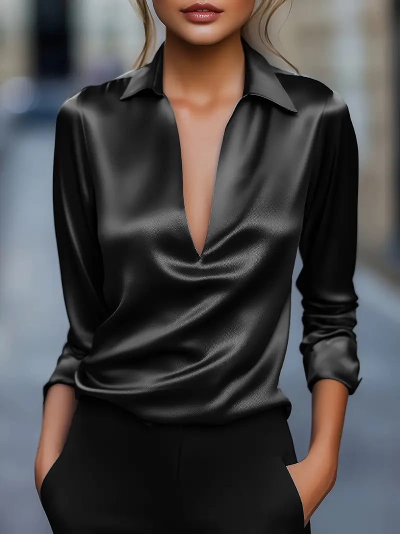 Nadene - Premium V-Neck Blouse