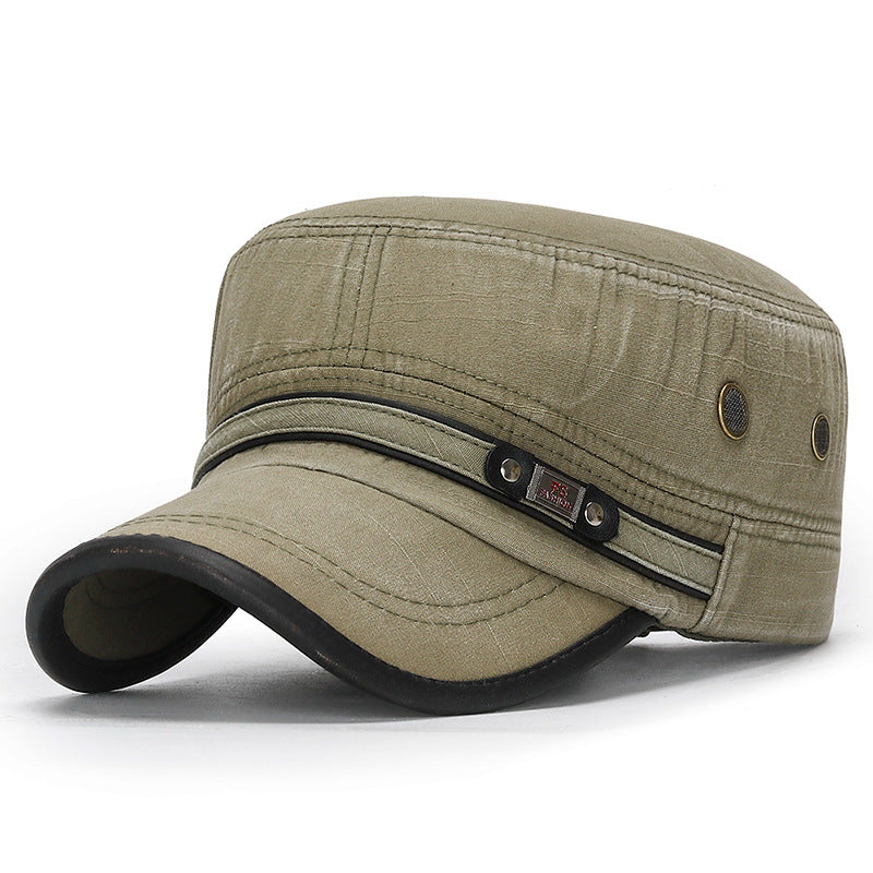 Goggins - Vintage Style Cotton Flat Top Cap