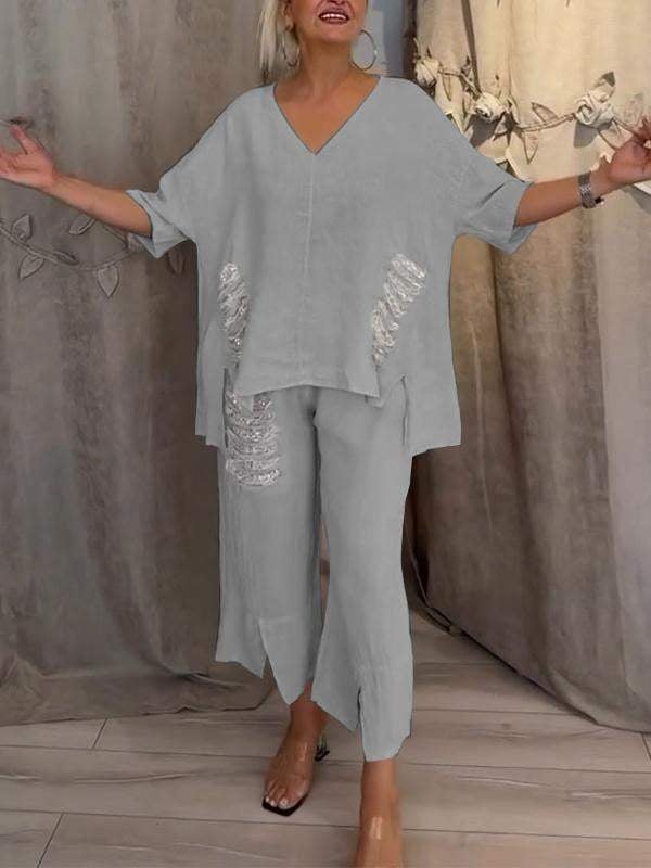 Ebony - Two Piece Summer Outfit Set