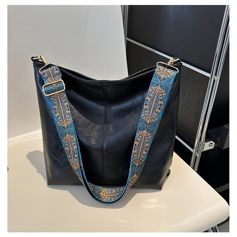 Mirelda - Casual Wide Strap Shoulder Bag
