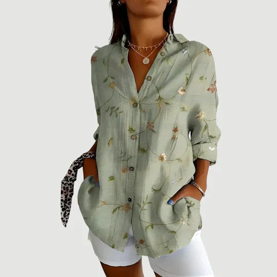 Maja - Blouse With Colorful Design