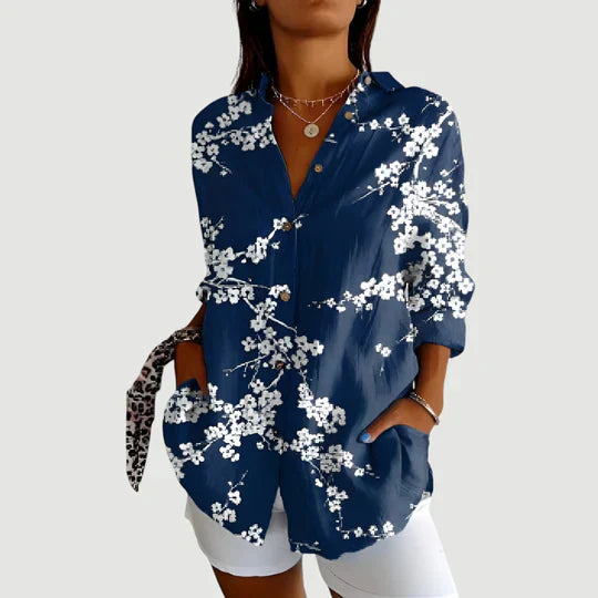 Amalie - Blouse With Colorful Design