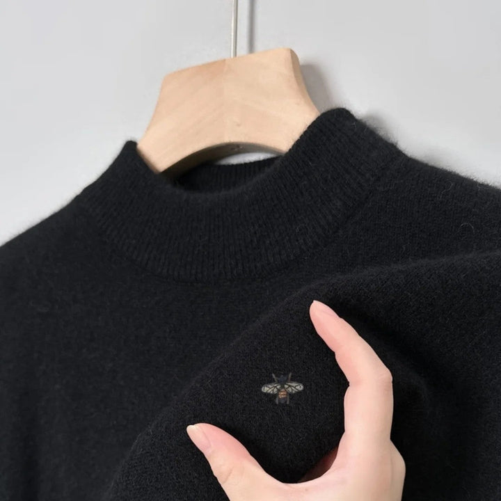 Fayeine - Knitted Mock Neck Sweater