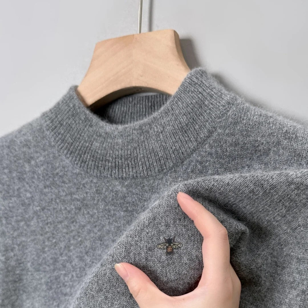 Fayeine - Knitted Mock Neck Sweater