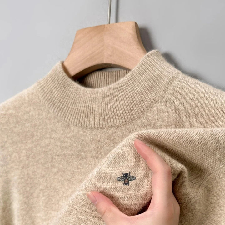Fayeine - Knitted Mock Neck Sweater