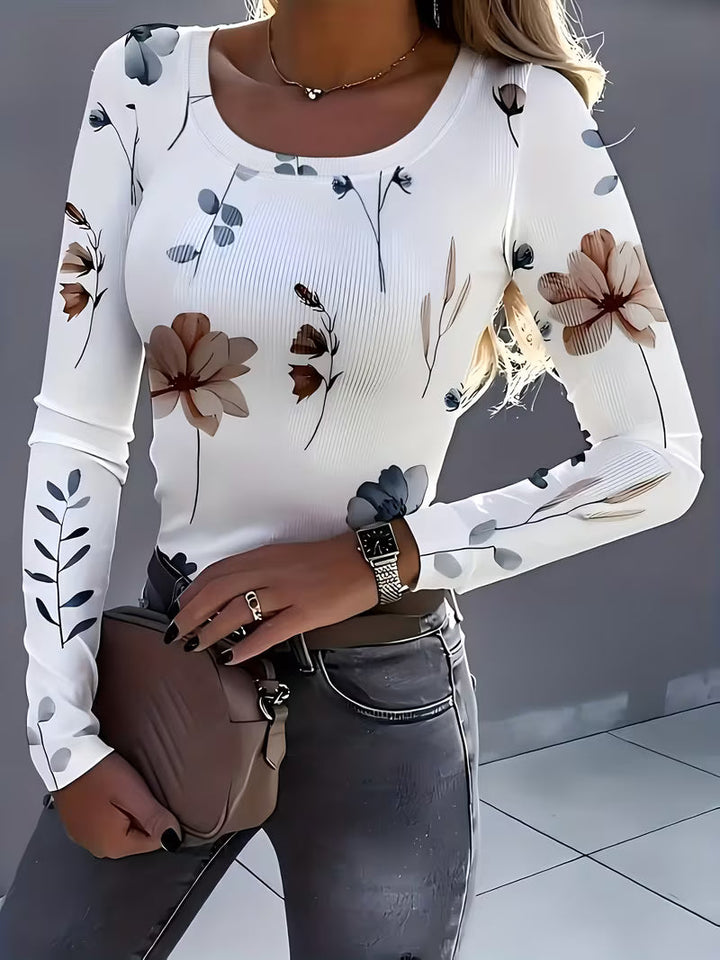 Rabiye - Square-Neck Floral Printed Top
