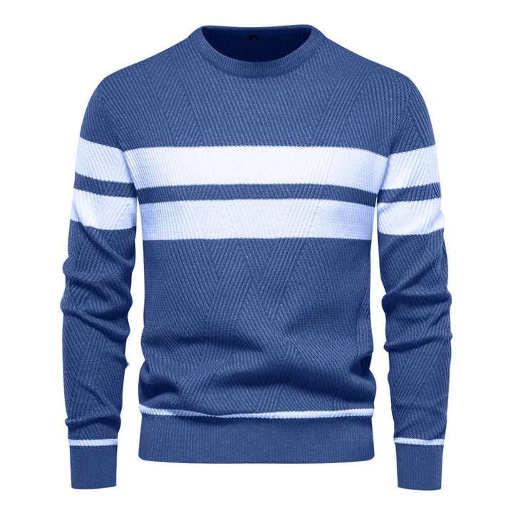 Fawzi - Warm Long Sleeve Patchwork Sweaters