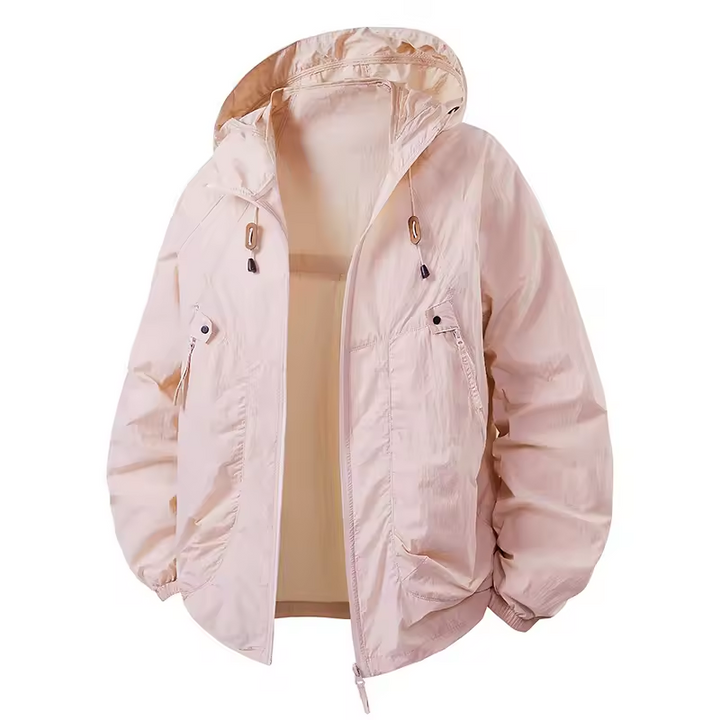 Vrenda - Long Sleeve Hooded Jacket With Pocket