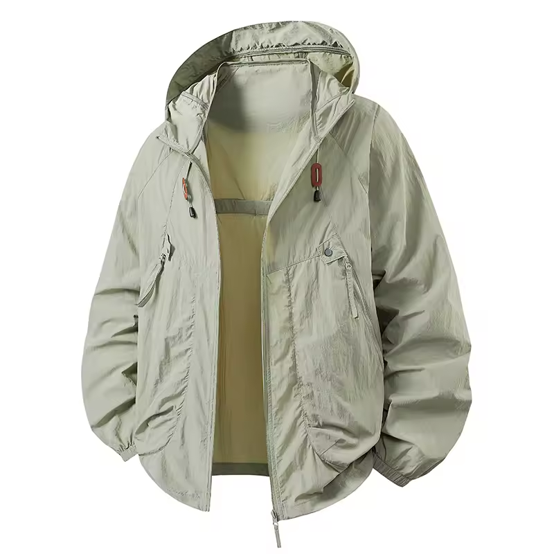 Vrenda - Long Sleeve Hooded Jacket With Pocket