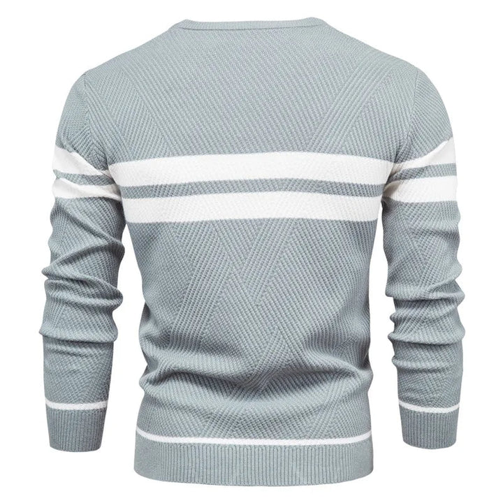 Fawzi - Warm Long Sleeve Patchwork Sweaters