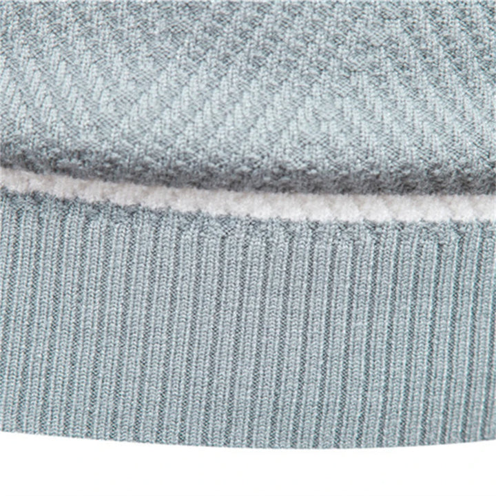 Fawzi - Warm Long Sleeve Patchwork Sweaters
