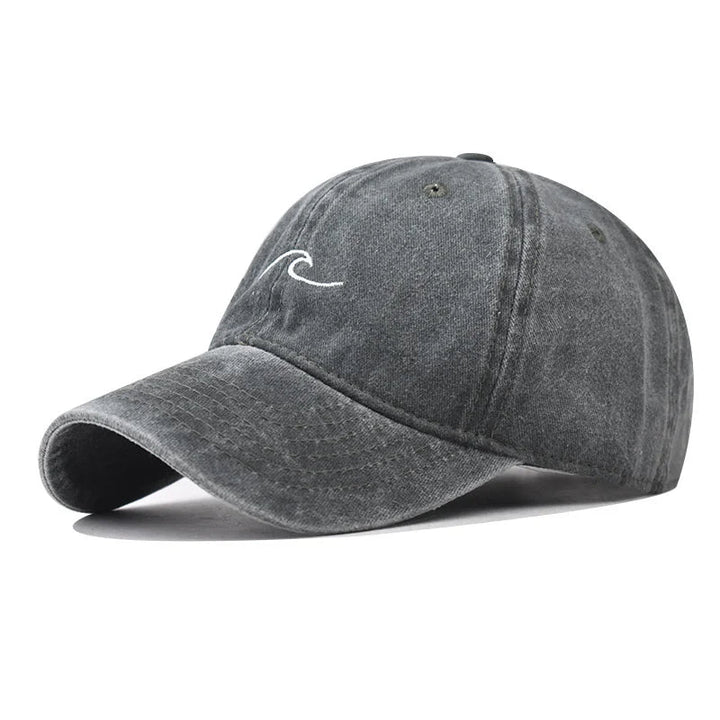 Erkan - Wave Ripple Embroidery Cap