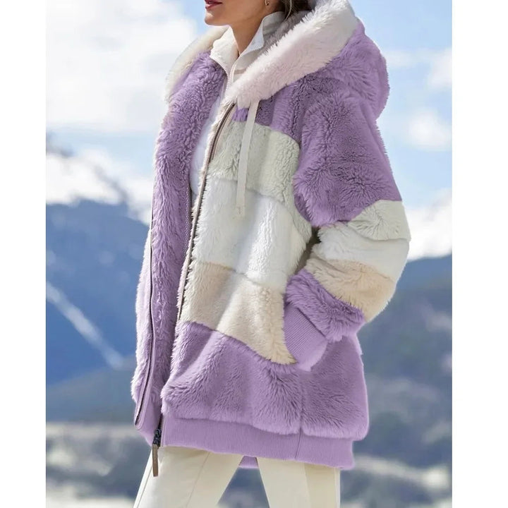 Franzi - Loose Long Sleeve Hooded Zipper Jacket