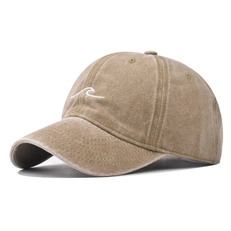 Erkan - Wave Ripple Embroidery Cap